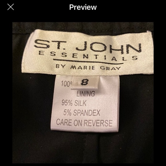 Beautiful like new silk and chiffon evening pants.  Size 8 - Picture 7 of 7